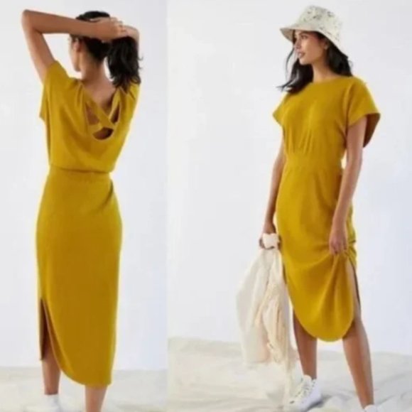 Anthropologie Dresses & Skirts - Anthro | Daily Practice | Dolman Sleeve Strappy Bag Midi Lounge Dress Medium